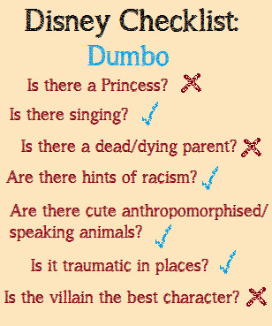 Disney Checklist Dumbo