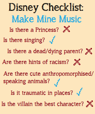 Disney Checklist Make Mine Music